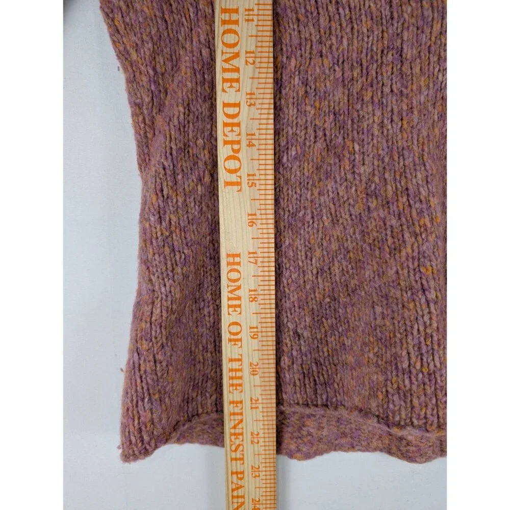 Eileen‎ Fisher Sweater Womens Small Pink/Orange Shawl Neck Pullover